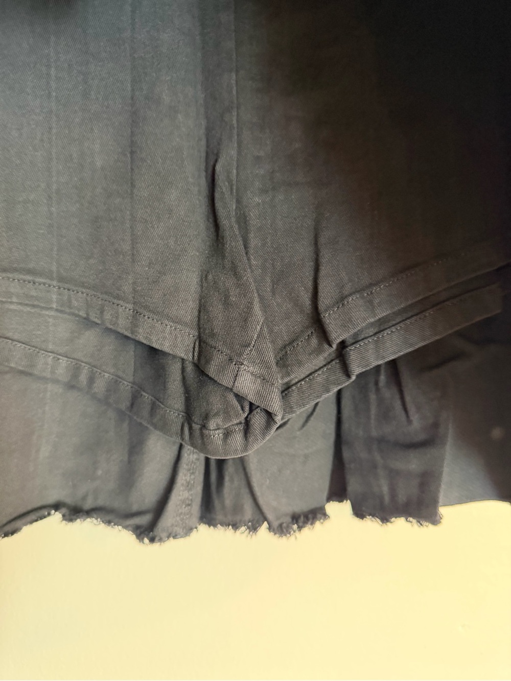 Women's Black Pleated Mini Skort - Classic A-Line - Picture 6 of 8